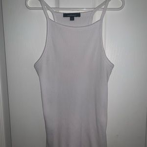 Plain white racer back tank top